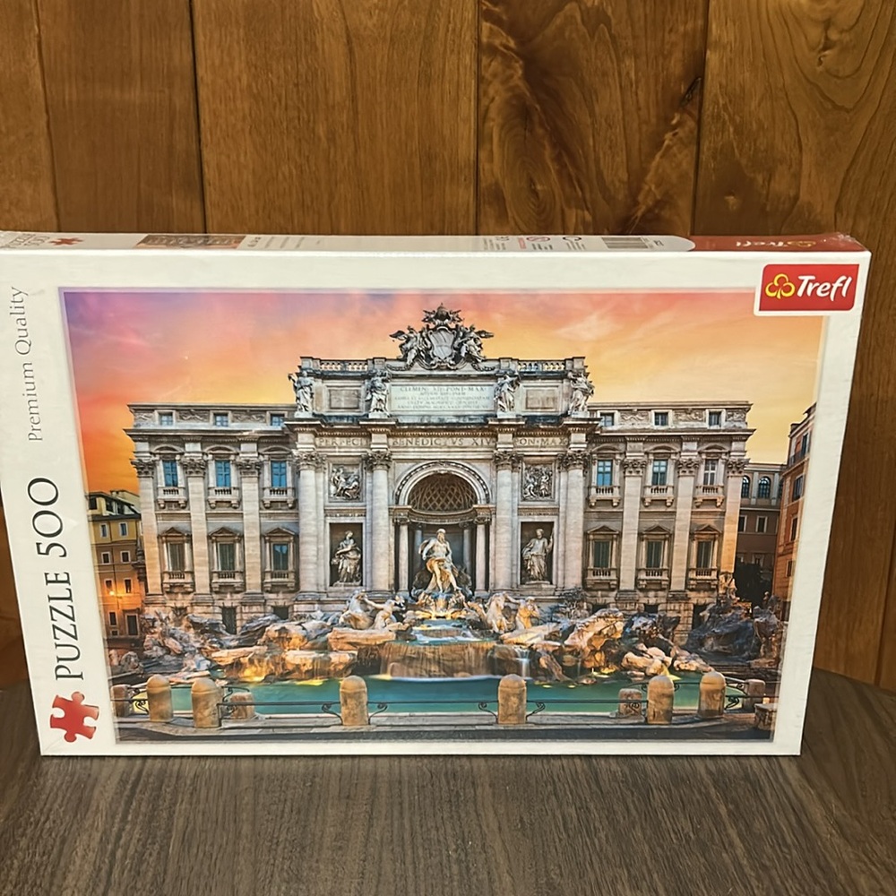 NWT Trevi Fountain Rome 500-Piece Puzzle Premium Quality